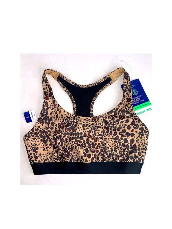 Champion Other - Champion NWT Leopard Print Sports Bra Tan Black Size S